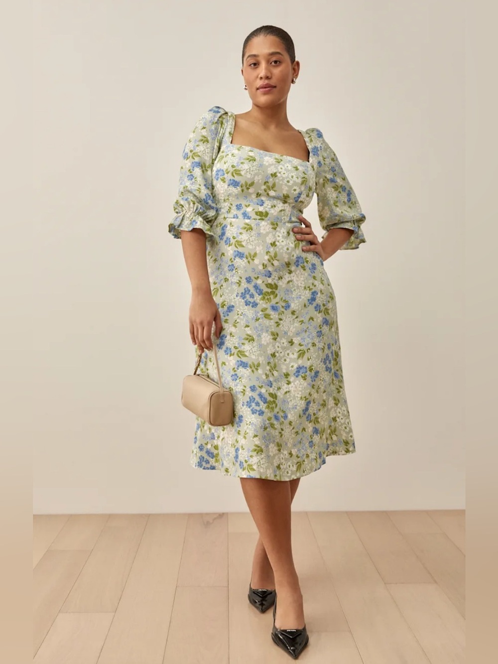 Reformation Enid Floral Midi Dress